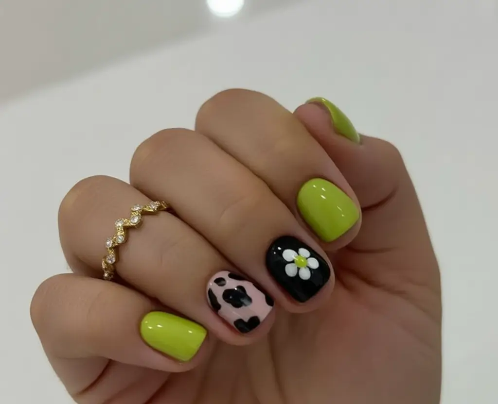 June 2025 Nails You’ll Love Groovy Lime and Floral Funk