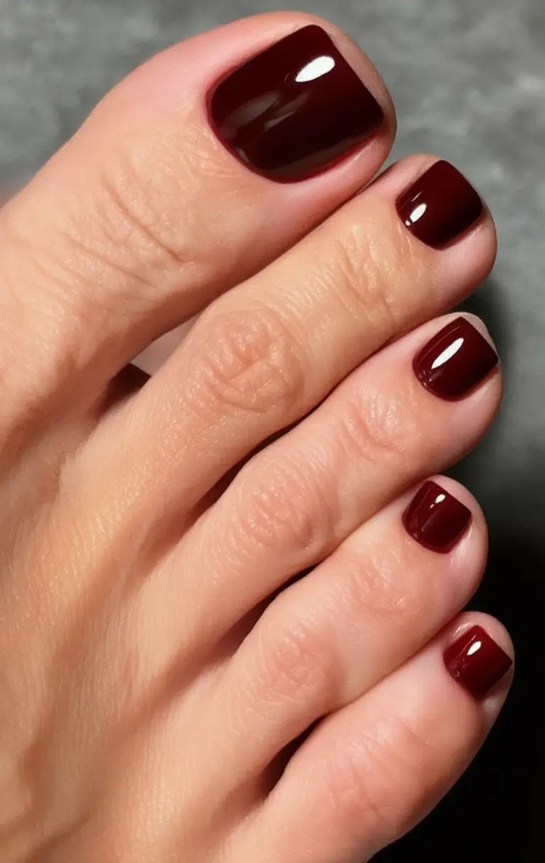 June 2025 Toes with Style Cabernet Crush