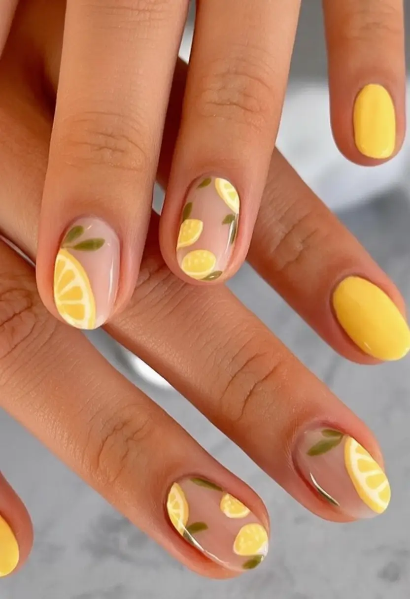 Lemon Nail Vibes for Summer 2025 Sun-Drenched And Citrus-Styled
