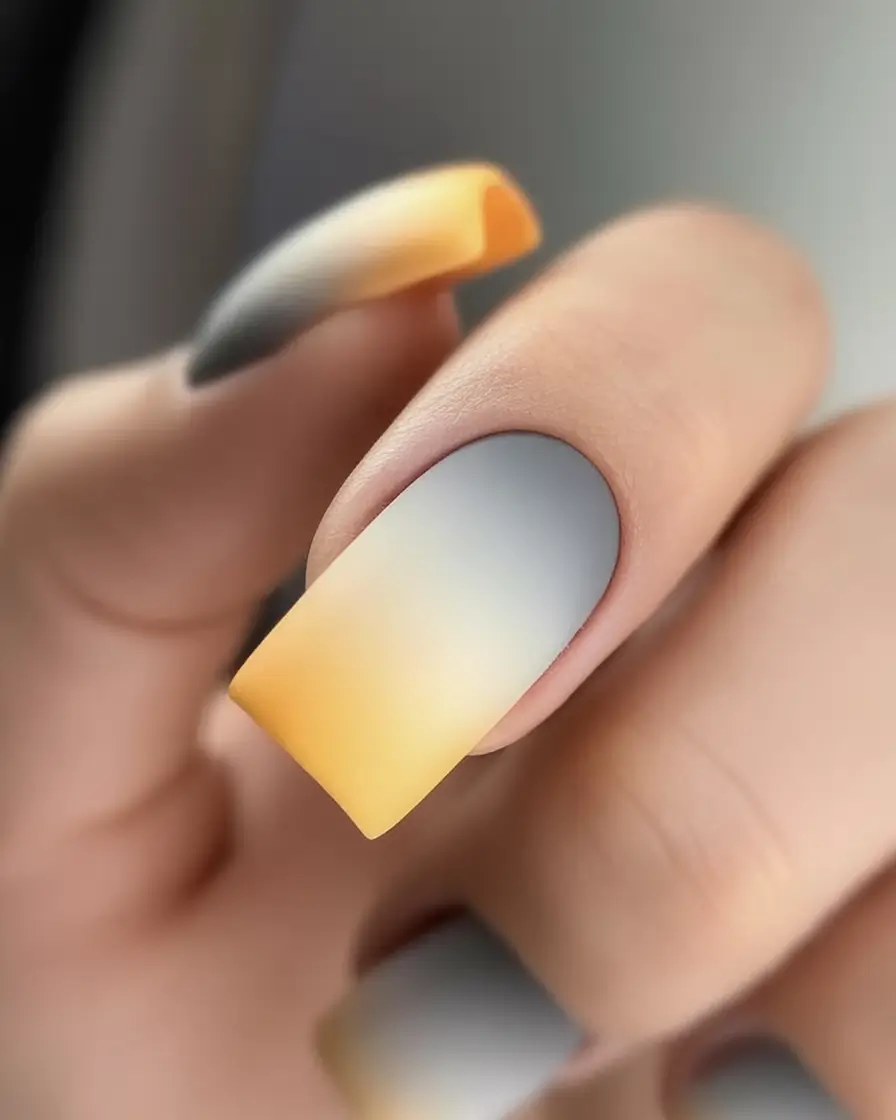 Ombre Looks for Summer 2025 Matte Dusk Tones with Yellow Fade
