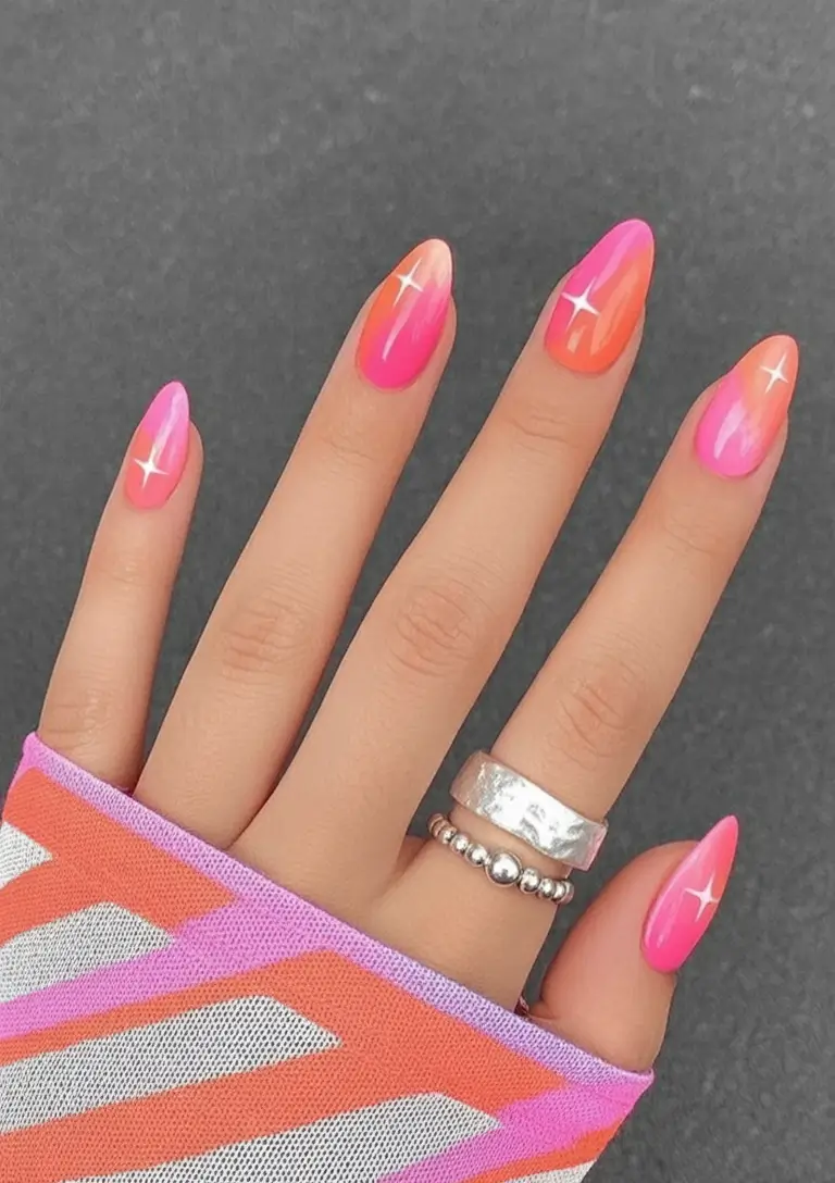 Pink Summer Nails for 2025 Vibes Sparkle Pop Minimalist
