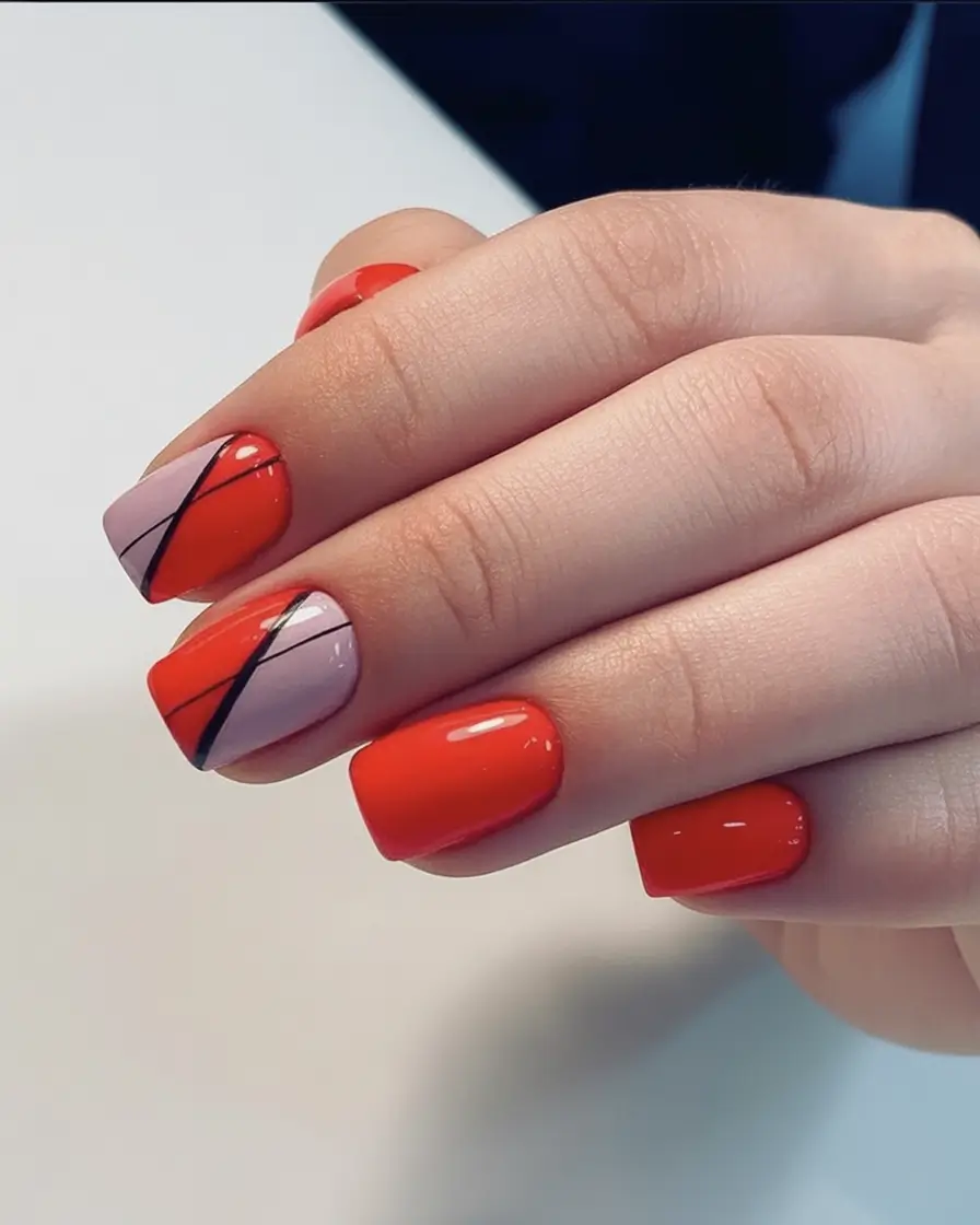 Pretty Nails You’ll Love in 2025 Colorblock Meets Minimalist Chic