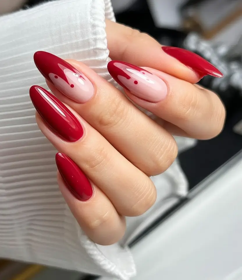 Red Nails That Pop Summer 2025 Glossy Drops of Cherry Paint
