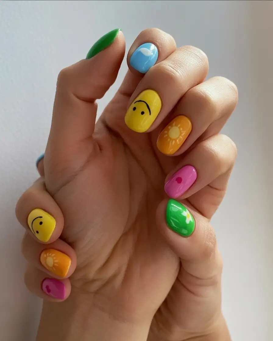Short Nail Inspo for Summer 2025 Color Pop Mood Boost