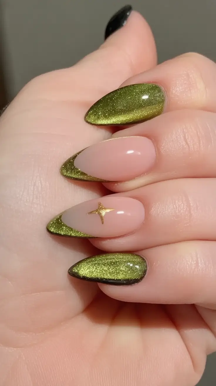 Ultraviolet Duochrome with Spacey Shift - Summer 2025 Acrylics Nails Ideas