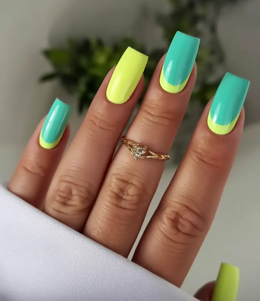 Summer 2025 Nail Designs to Try Citrus Splash French Tips