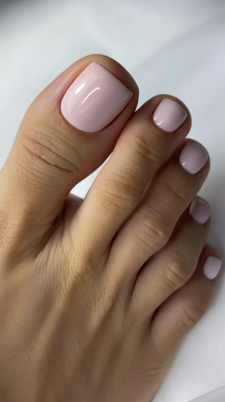toes that shine in july 2025 Barely-There Blush