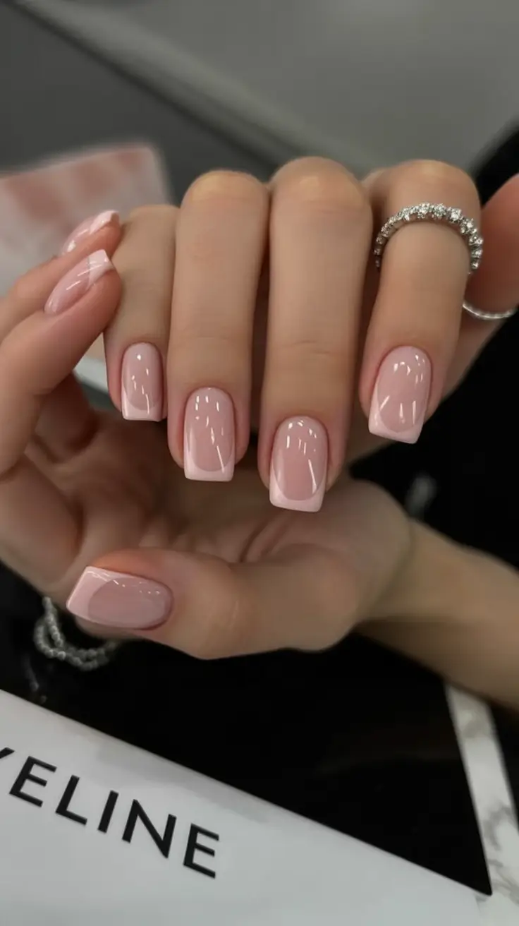 Top Nail Colors for Summer 2025 Arcada Corner Minimal Milky Pink French