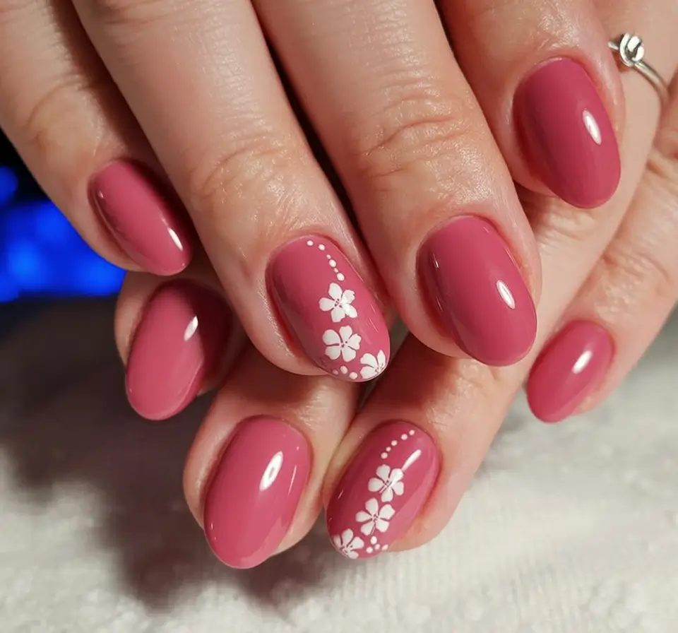 Top Nail Colors for Summer 2025 Retro Hibiscus Pop