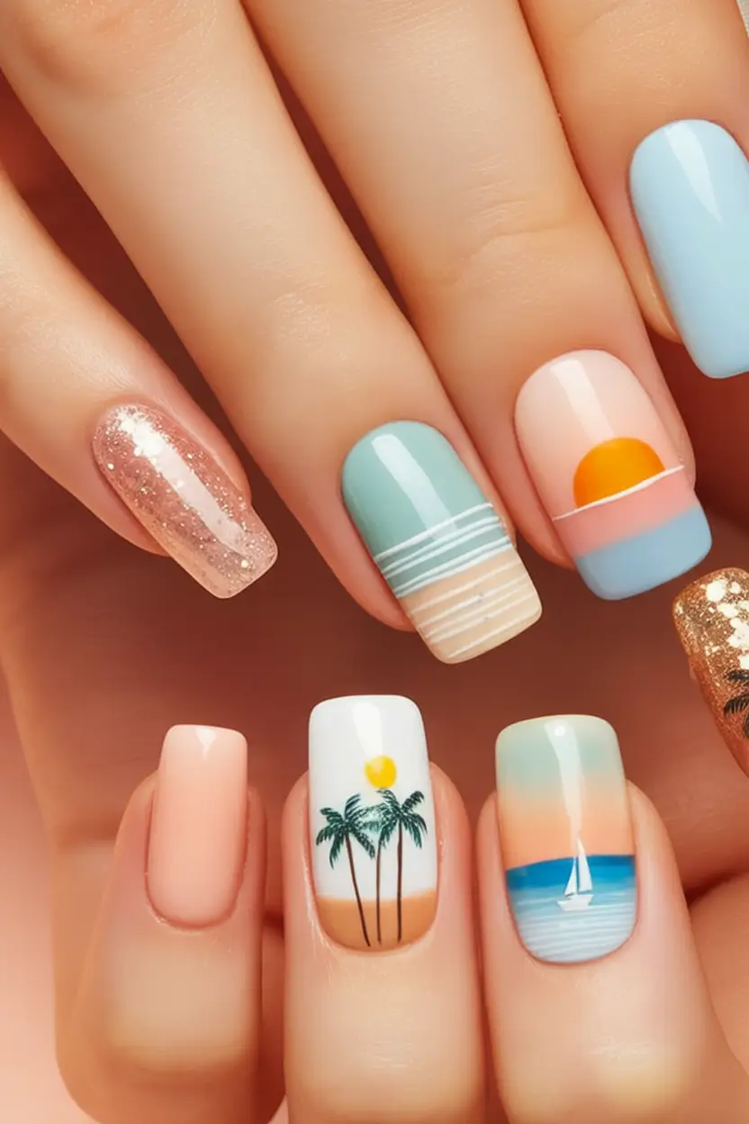 Vacation Nails to Pack for Summer 2025 Postcard from Paradise