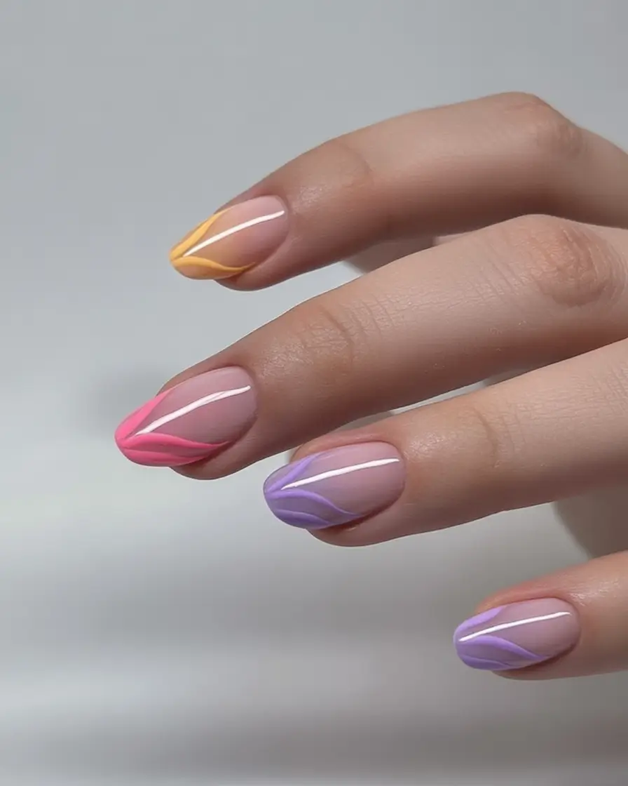 Vacation Nails to Pack for Summer 2025 Delicate Petal Tips