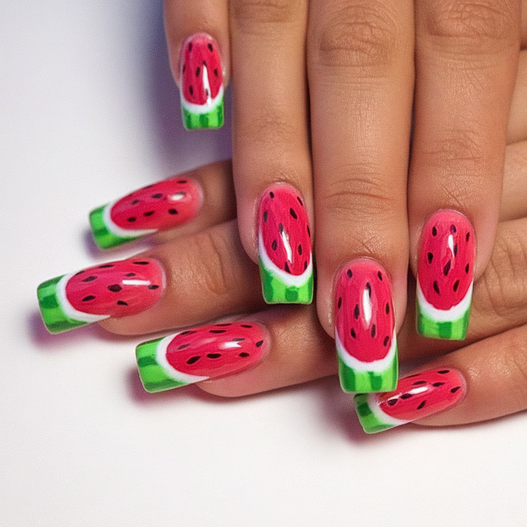 Watermelon Nails for Summer 2025 Full Fruit Fantasy