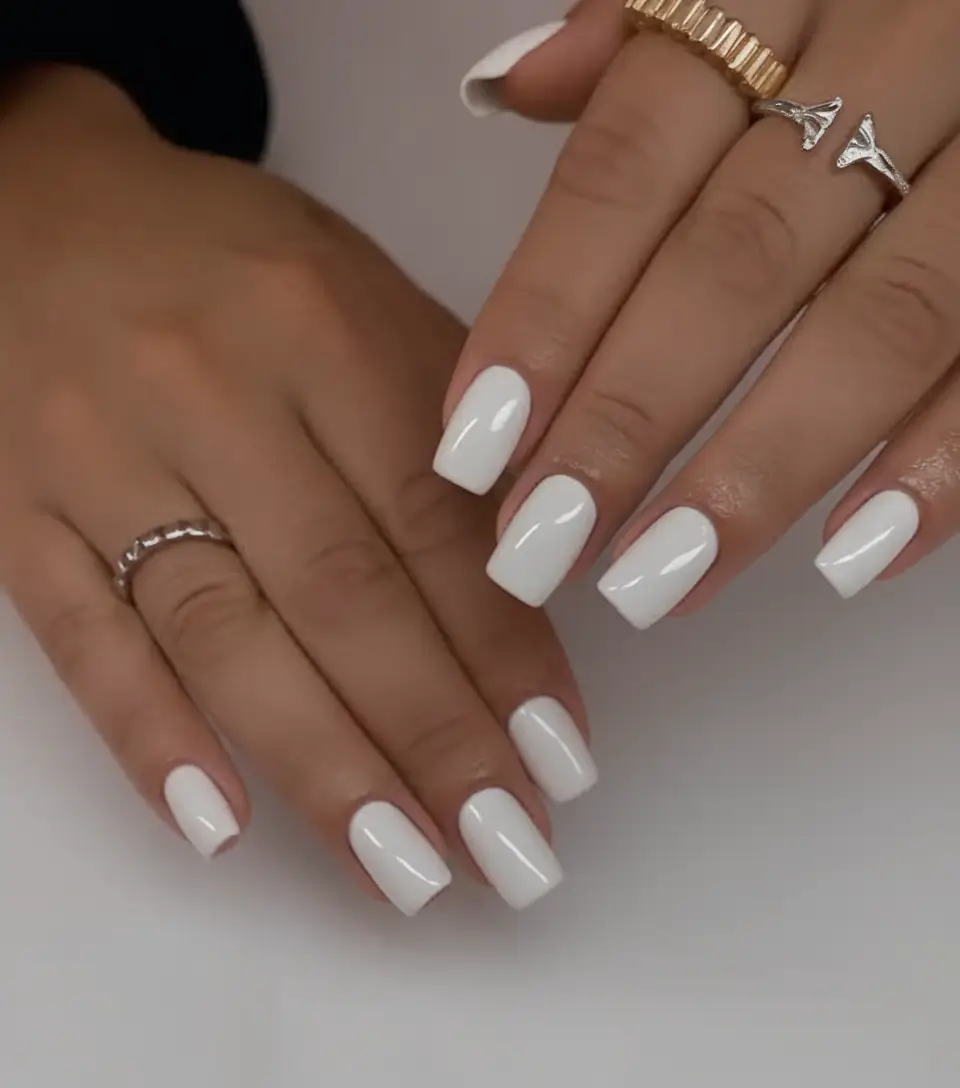 White Nails Made for Summer 2025 Clean And Classic Short White