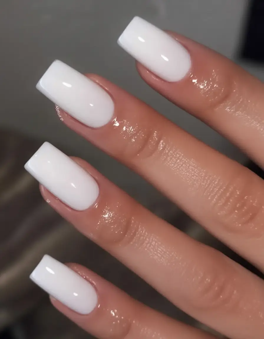 White Nails Made for Summer 2025 Glossy Bright White Classics
