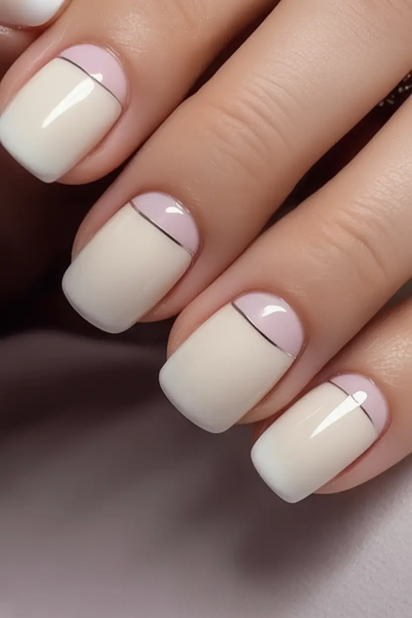 White Nails Made for Summer 2025 Pastel French Line Perfection