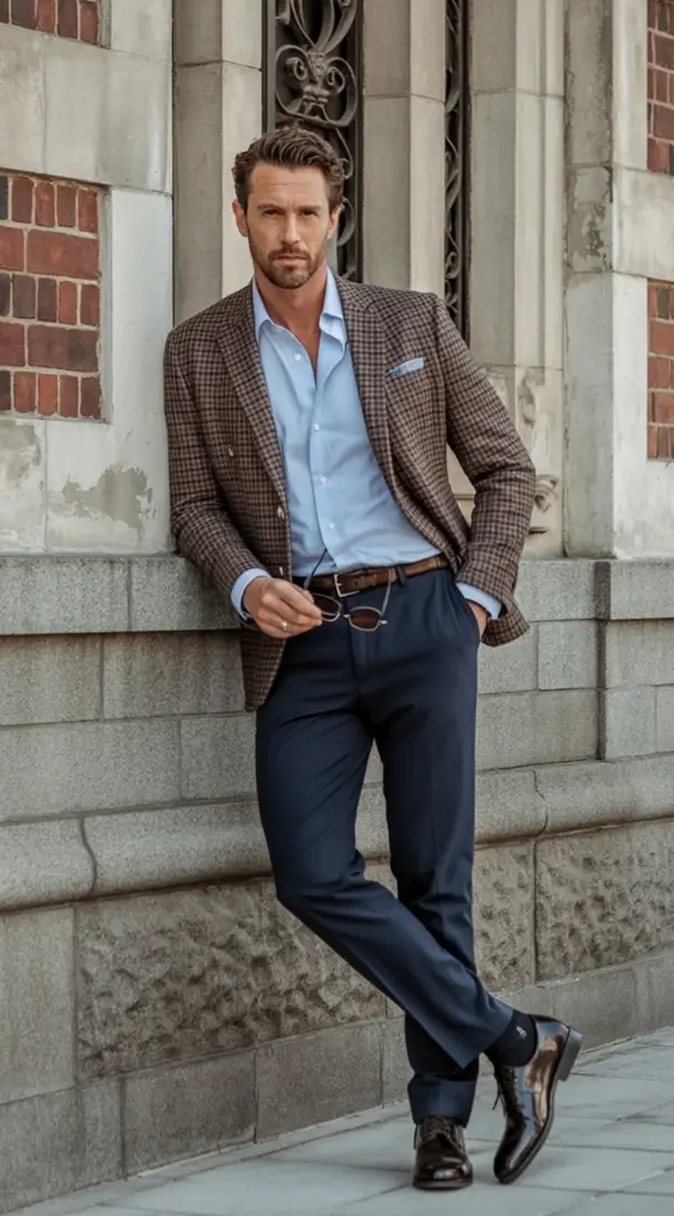 2025 men’s business casual looks for the fall season Structured Classics with Heritage Flair