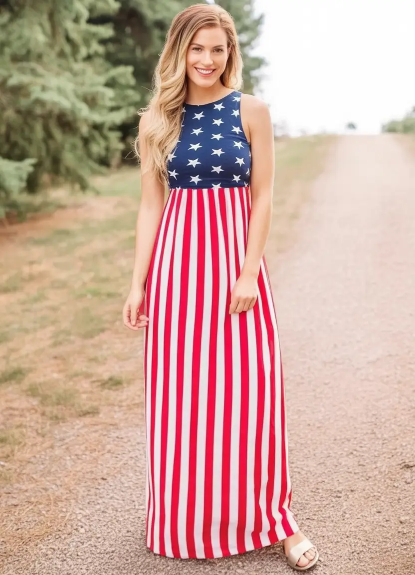 4th of July Outfits That Sparkle in 2025 Stars And Stripes The Maxi Way