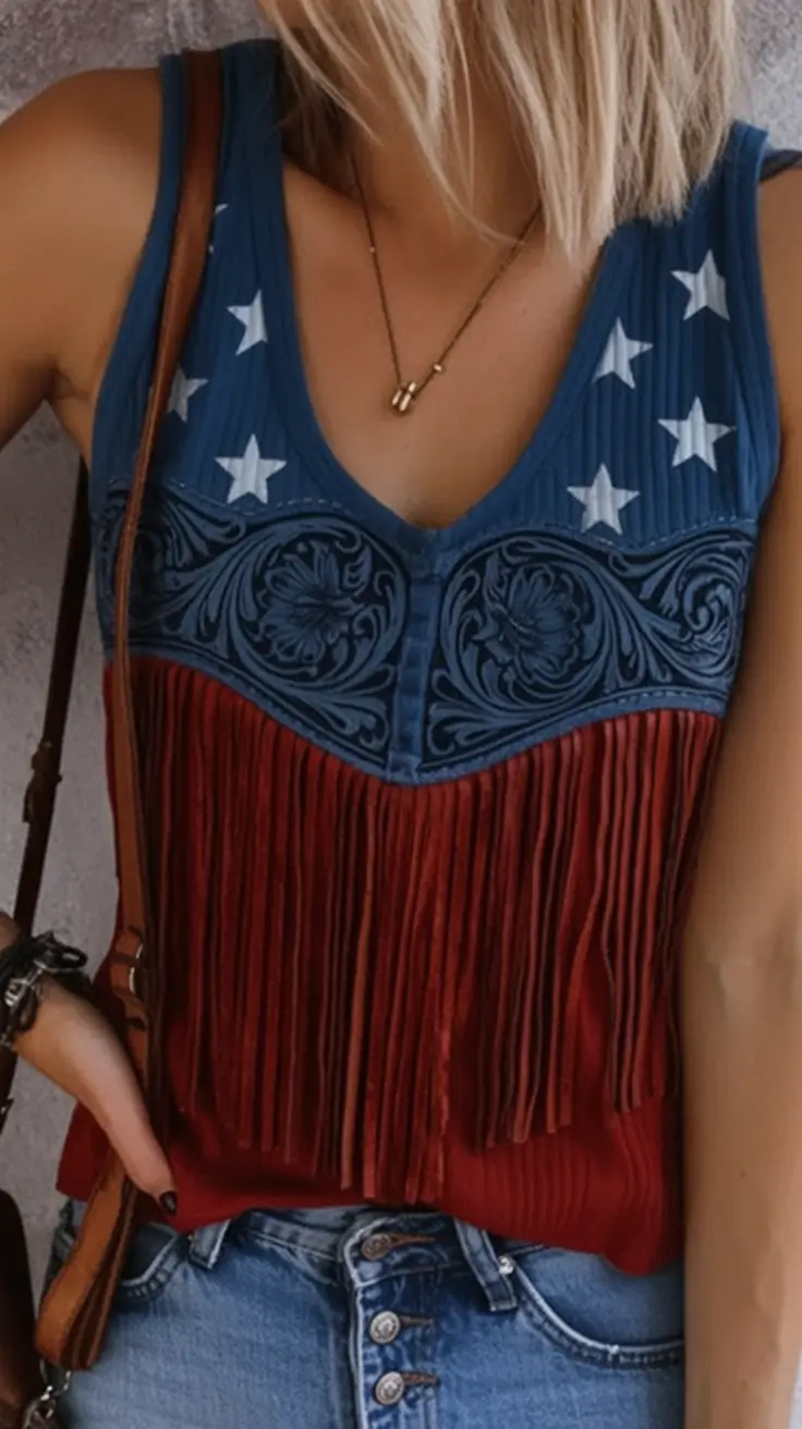 4th of July Outfits That Sparkle in 2025 Fringe & Americana Meets Festival Energy
