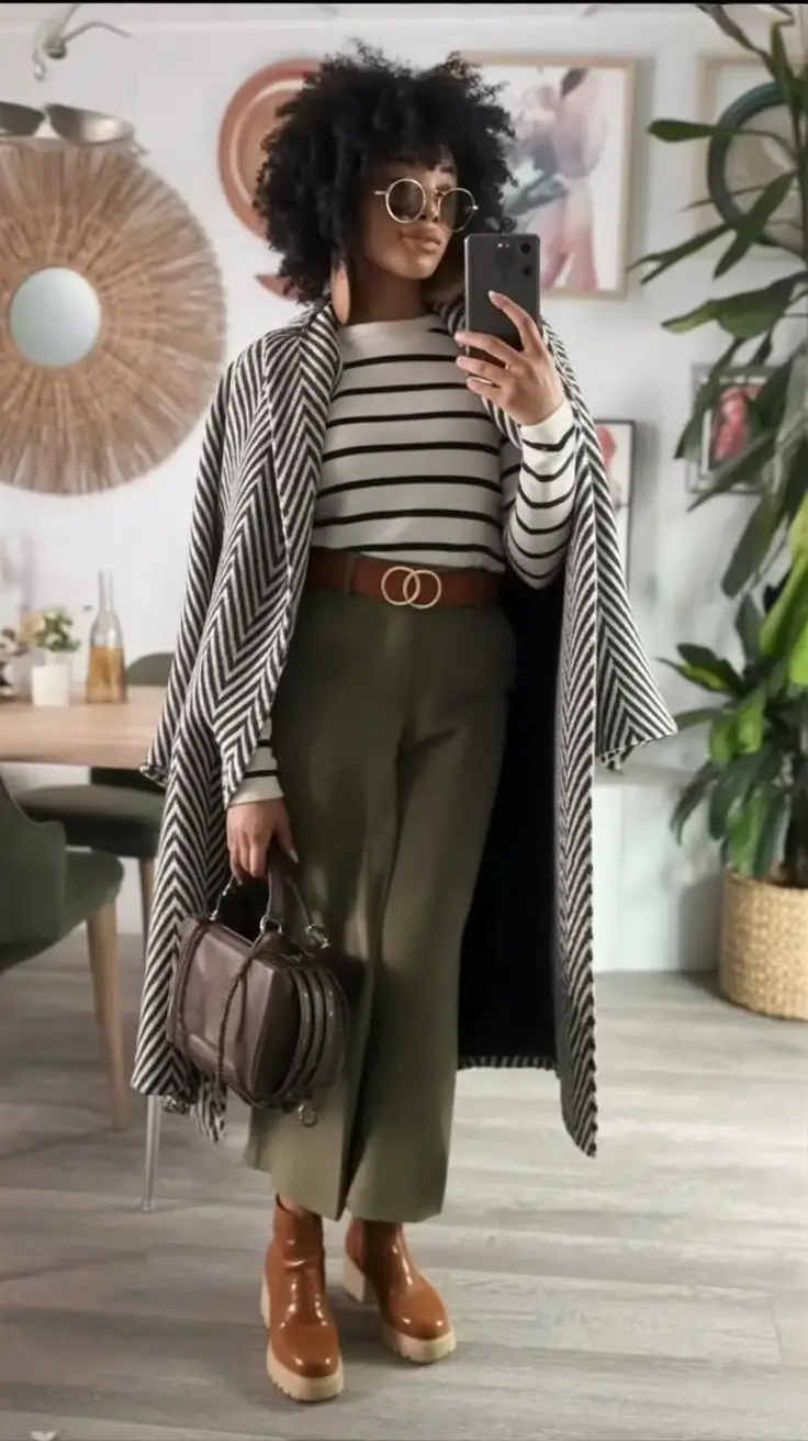 Autumn Fashion outfits for 2025 Graphic Knit Meets Heritage Vibe