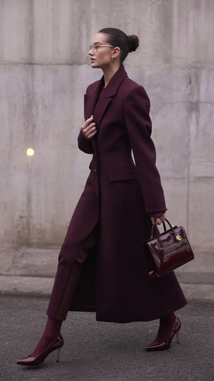 Autumn Fashion outfits for 2025 Monochrome Mulberry