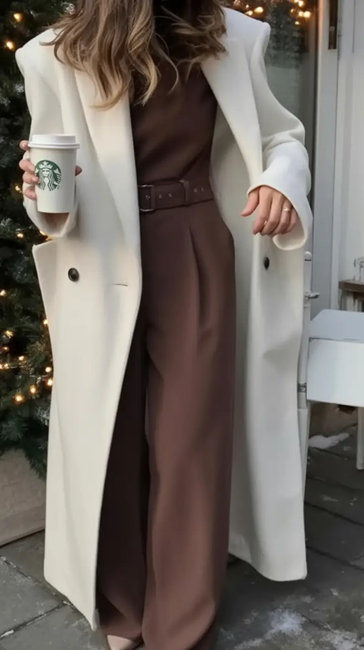 Autumn Fashion outfits for 2025 Soft Neutrals with Espresso Depth