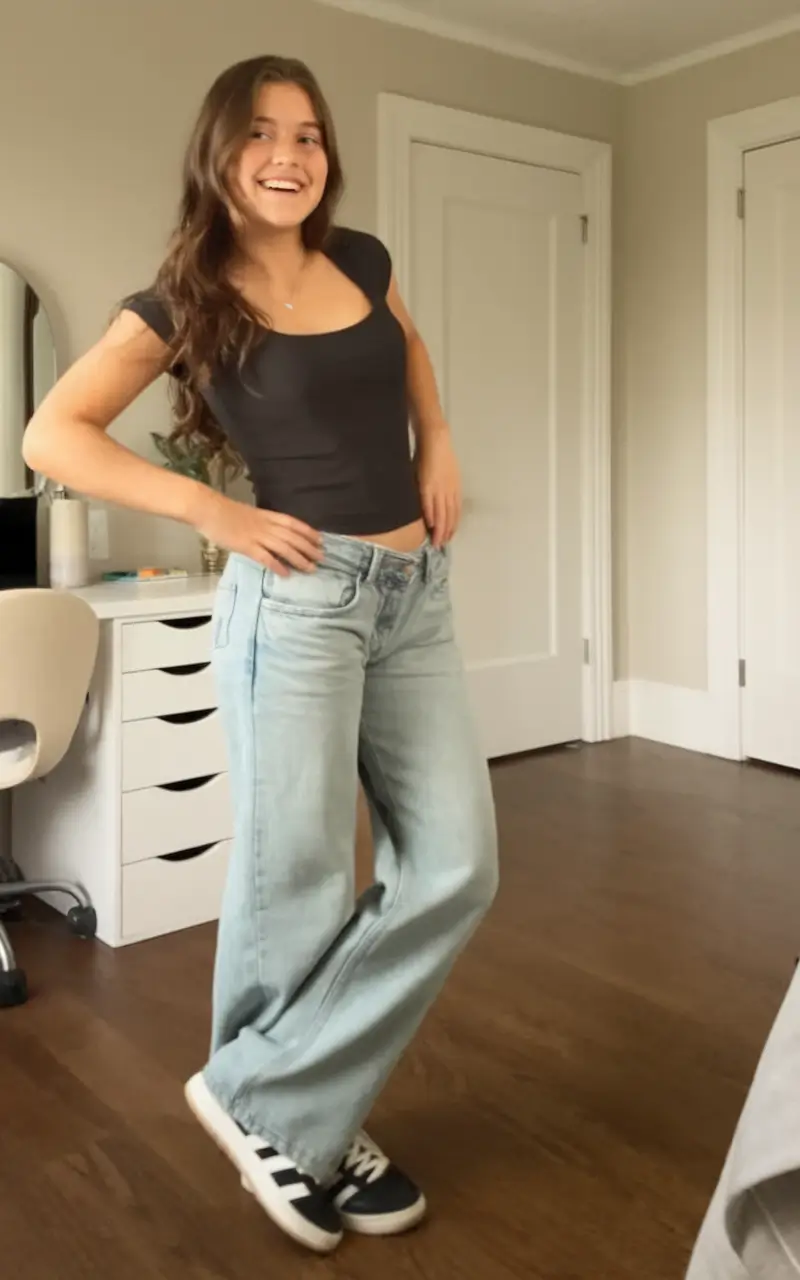 back to school outfits ideas 2025 Y2K-Inspired Denim Simplicity