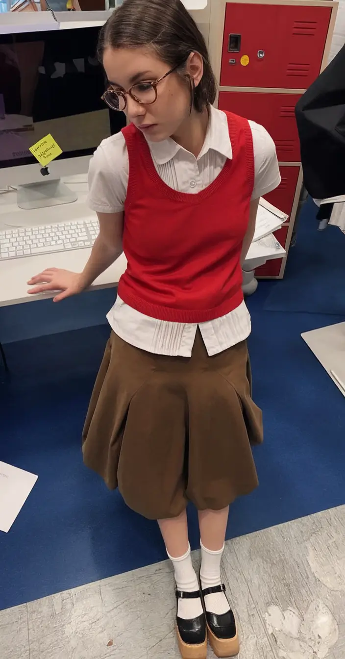 back to school outfits ideas 2025 Bookish Babe in Vintage Layers