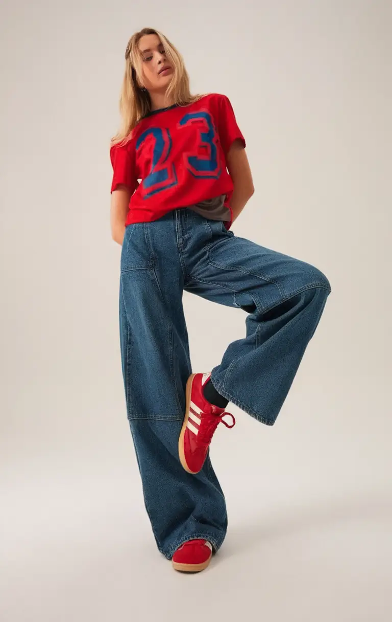 back to school outfits ideas 2025 Varsity Red 2.0