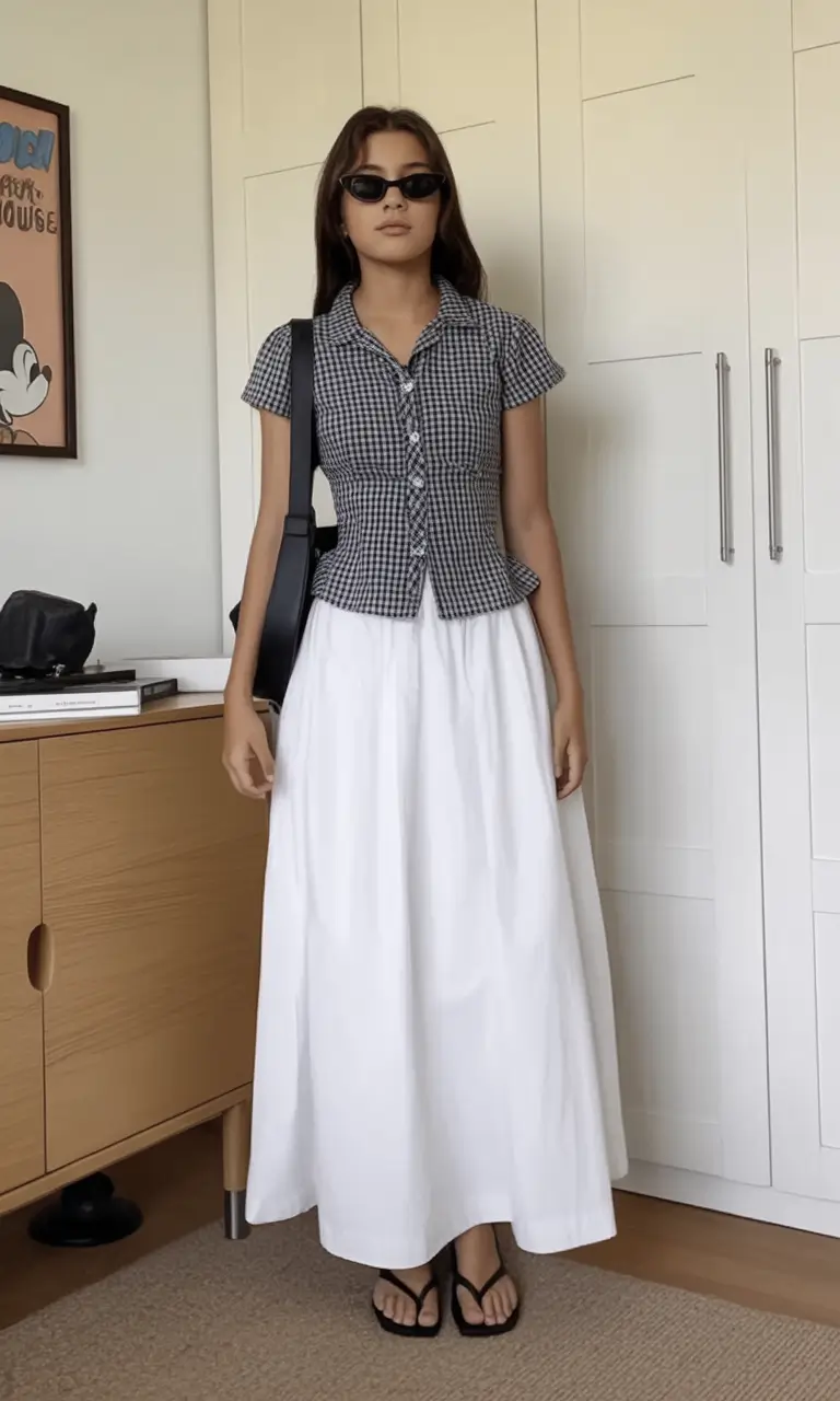 back to school outfits ideas 2025 Academia Meets Picnic Romance