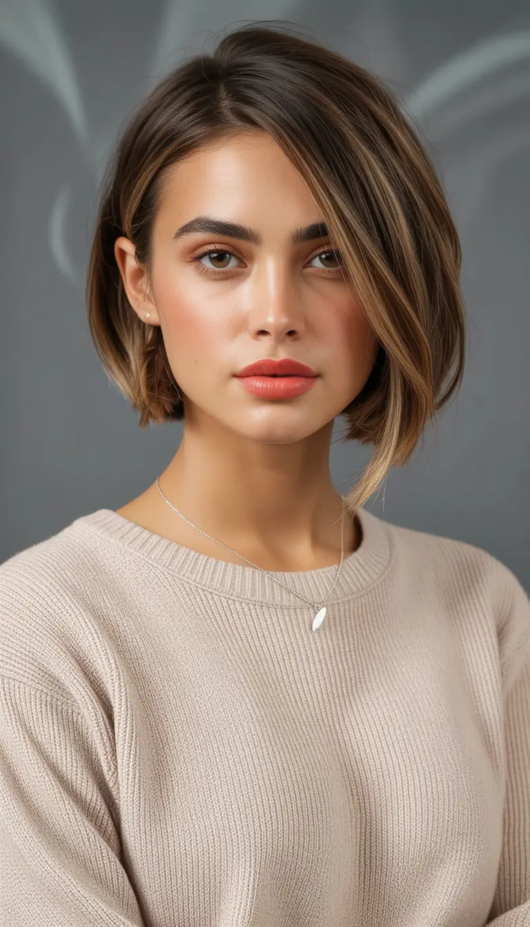 Best Fall 2025 Haircuts for Women Effortless Side-Parted Bob