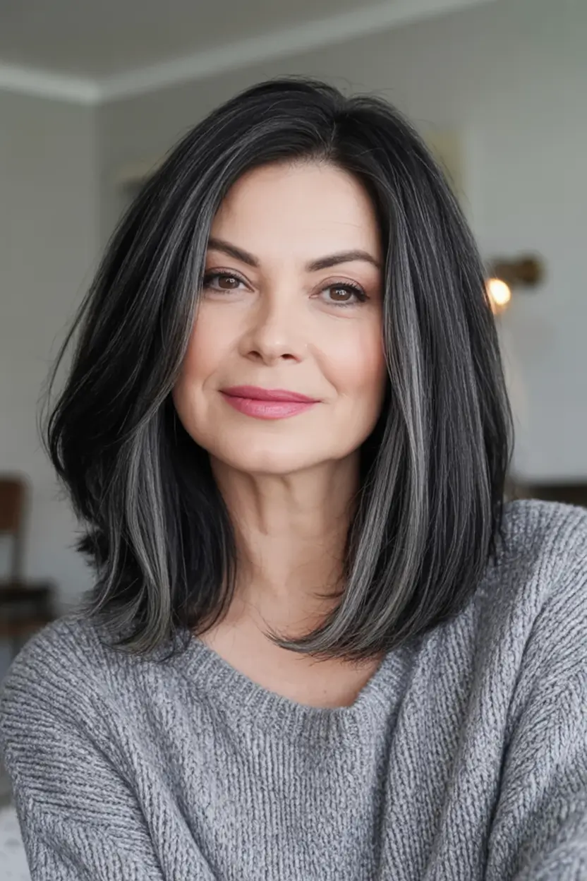 Best Fall 2025 Haircuts for Women Sleek and Chic with Silver Dimension
