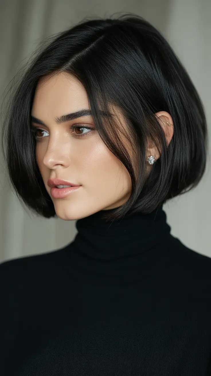 Best Fall 2025 Haircuts for Women Sleek Noir French Bob