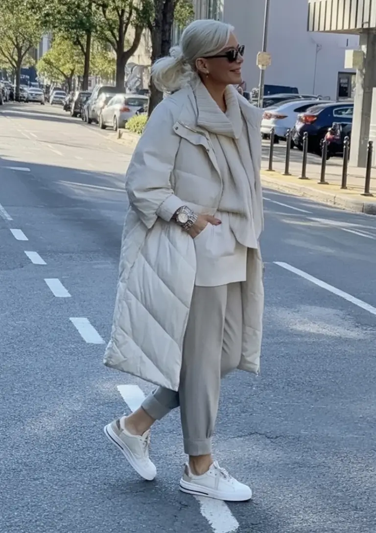 fall outfits for women over 50 Head-to-Toe Neutrals Elevated
