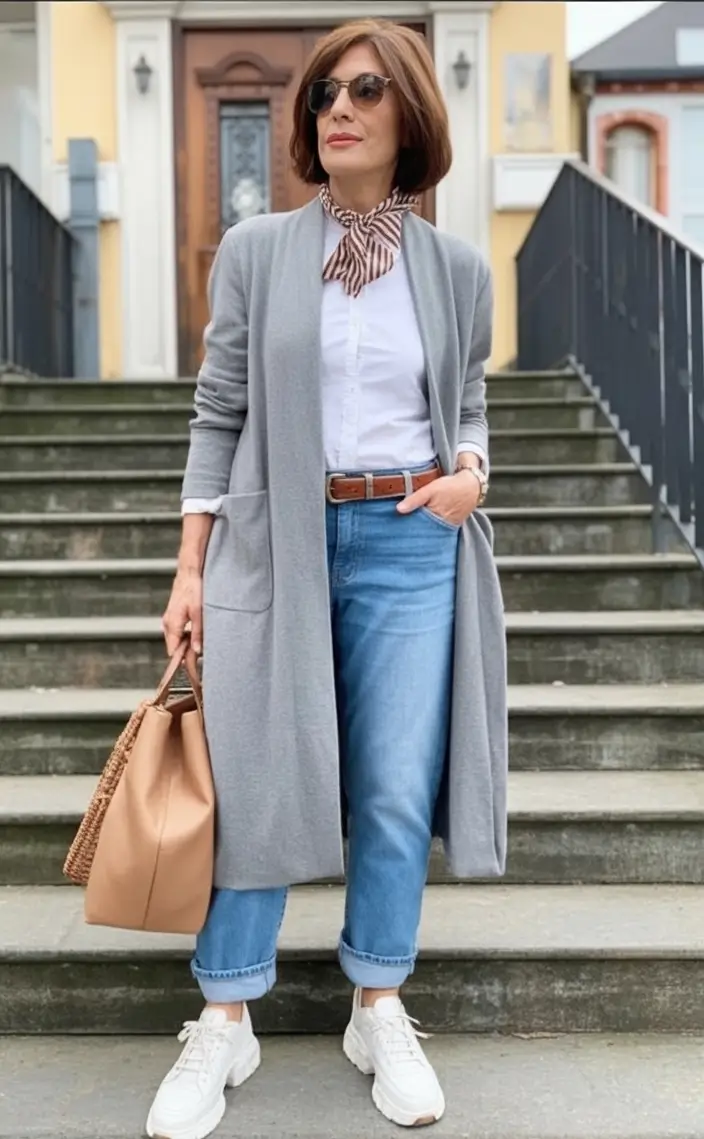 fall outfits for women over 50 Everyday Casual with Tailored Ease