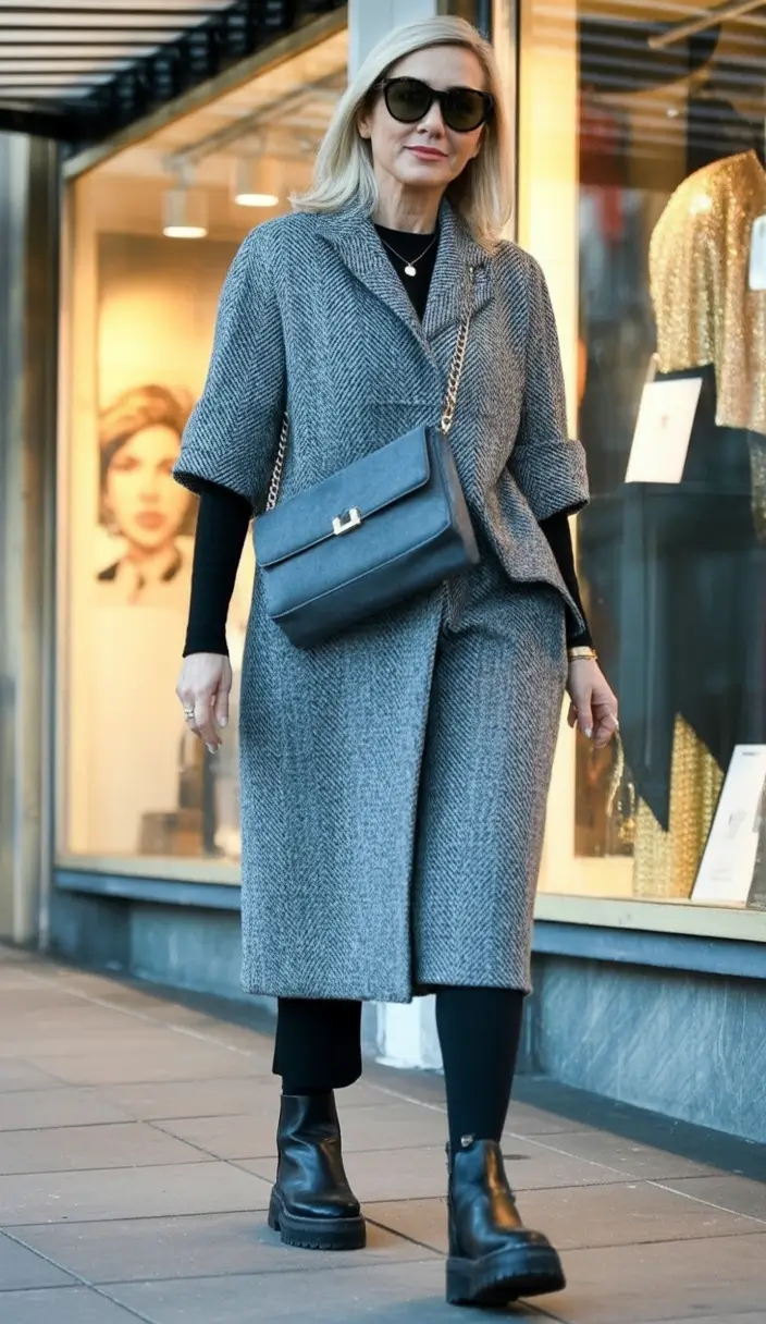 fall outfits for women over 50 Modern Texture in Motion