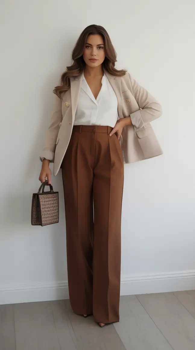 Classy fall women outfits for work 2025 Soft Neutrals Strong Impressions