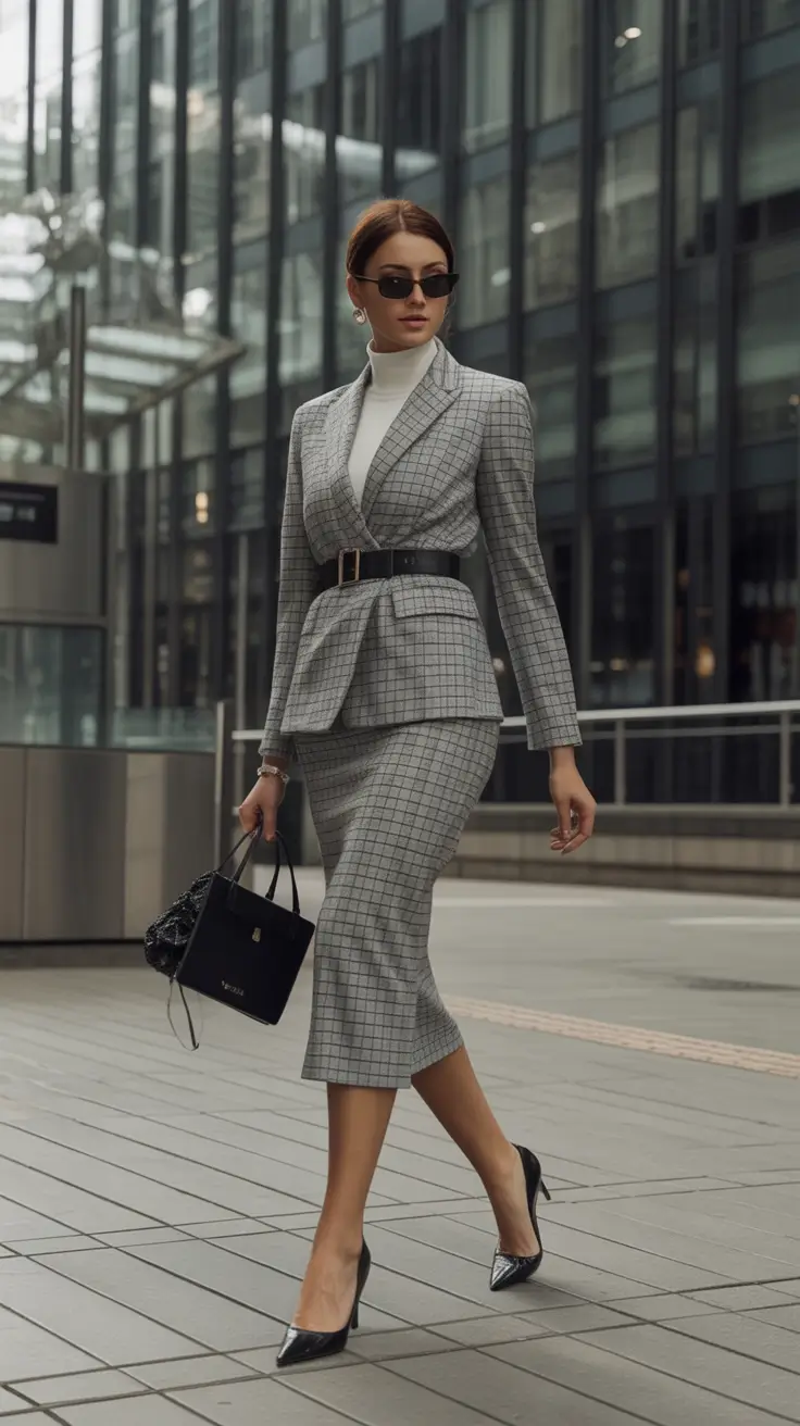 Classy fall women outfits for work 2025 Checkmate Corporate Edition