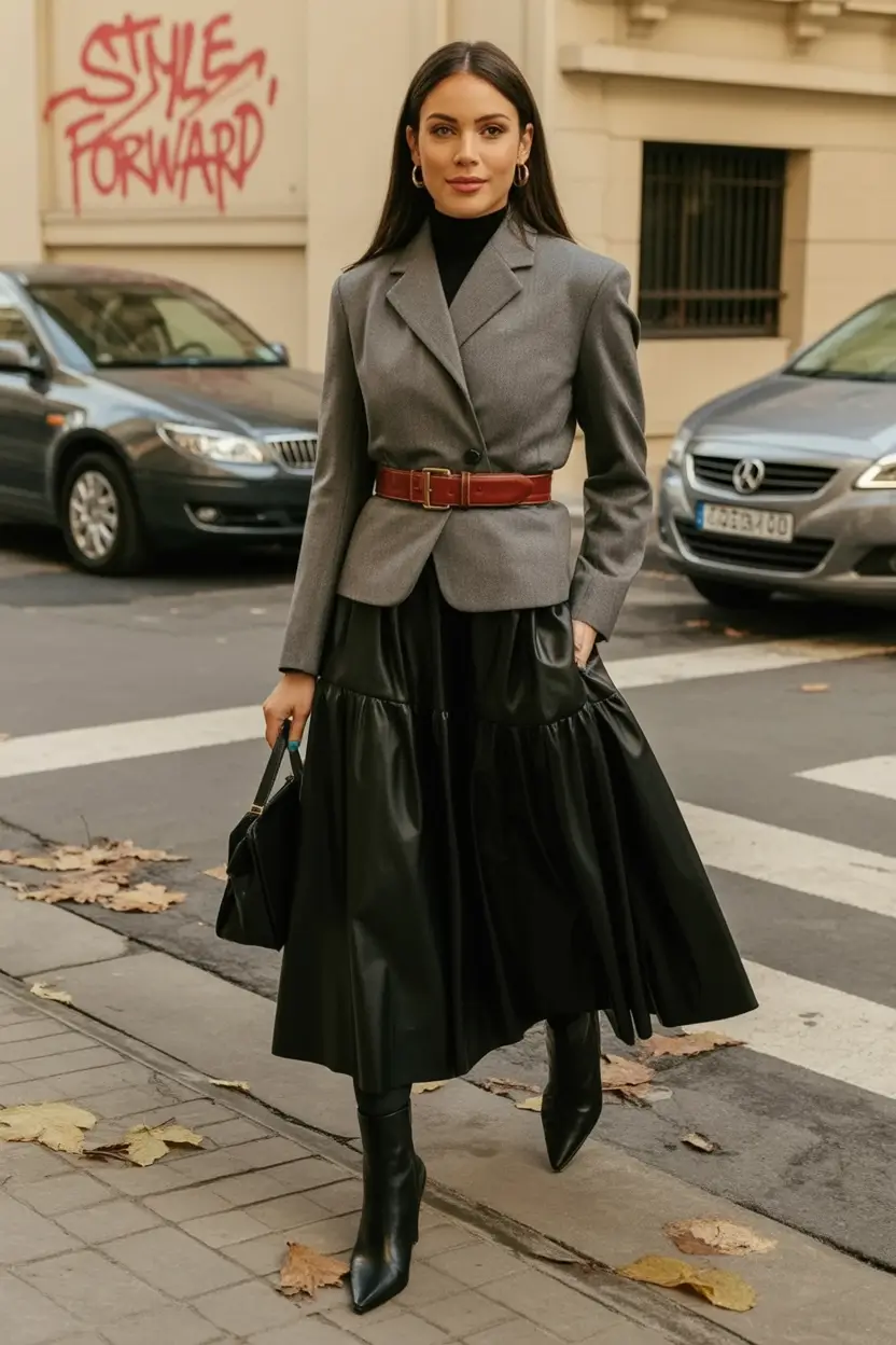 Classy fall women outfits for work 2025 Tailored Drama on the Street