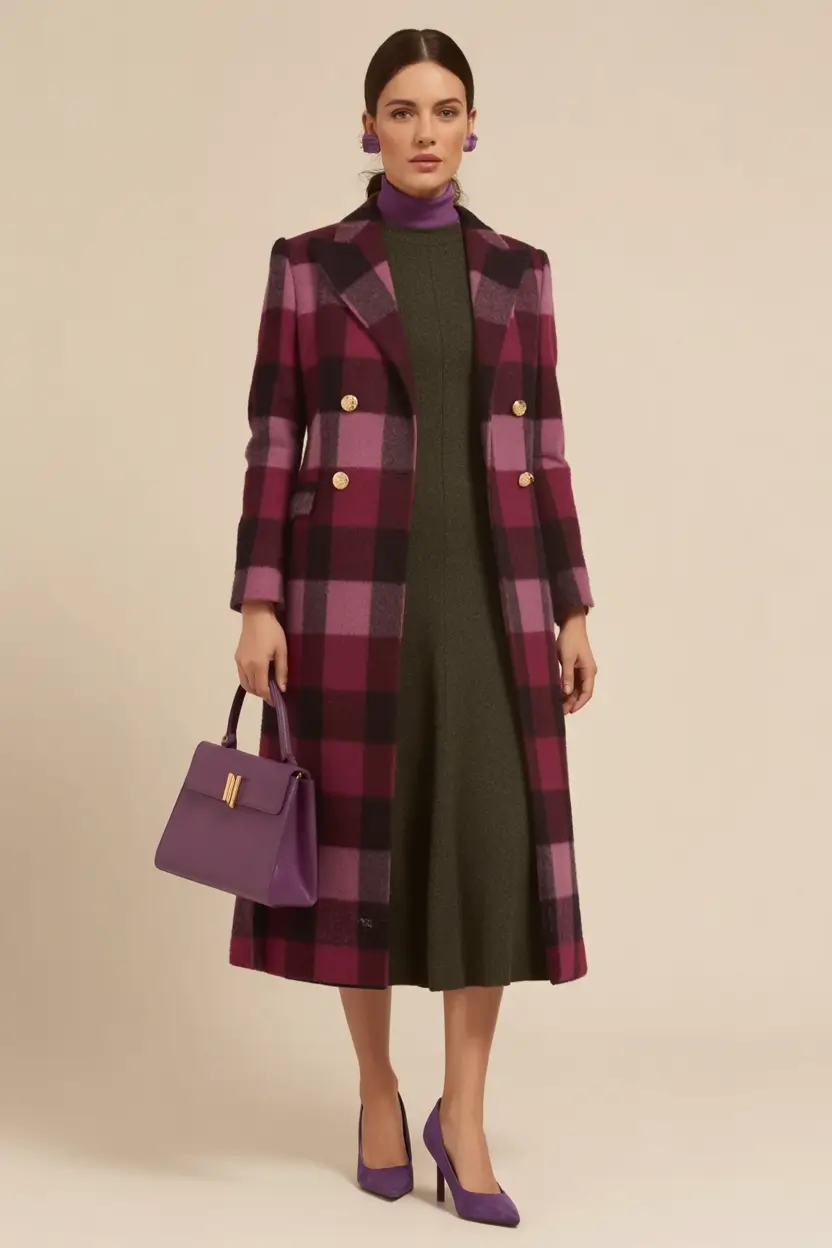 Easy and stylish fall outfits in 2025 Modern Elegance with a Berry Twist