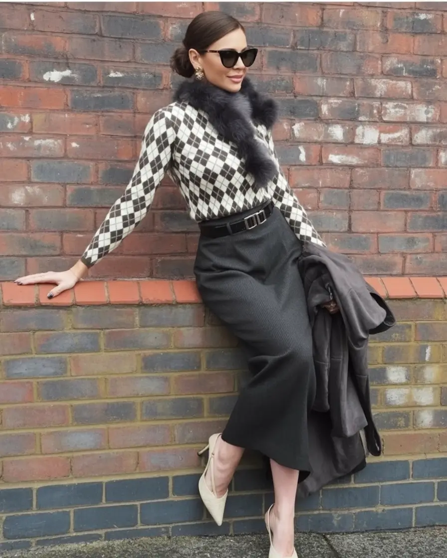 Easy and stylish fall outfits in 2025 Chic Noir with Vintage Whimsy