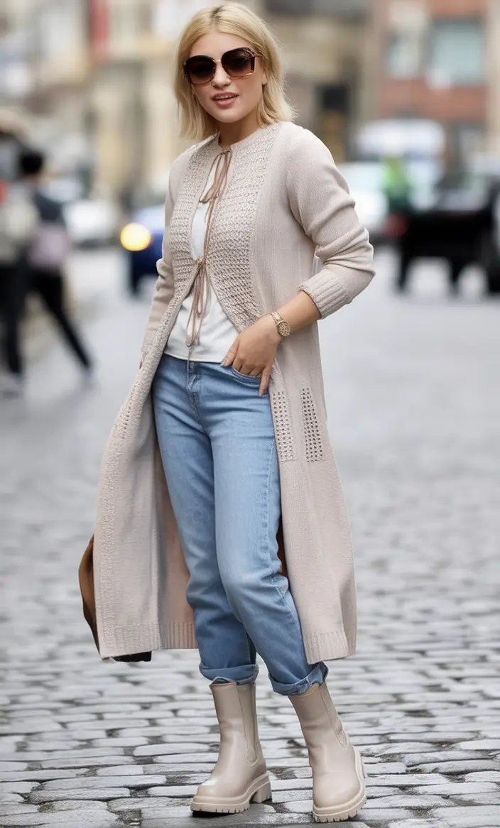 Easy and stylish fall outfits in 2025 Weekend Cool with a Cream Cardigan