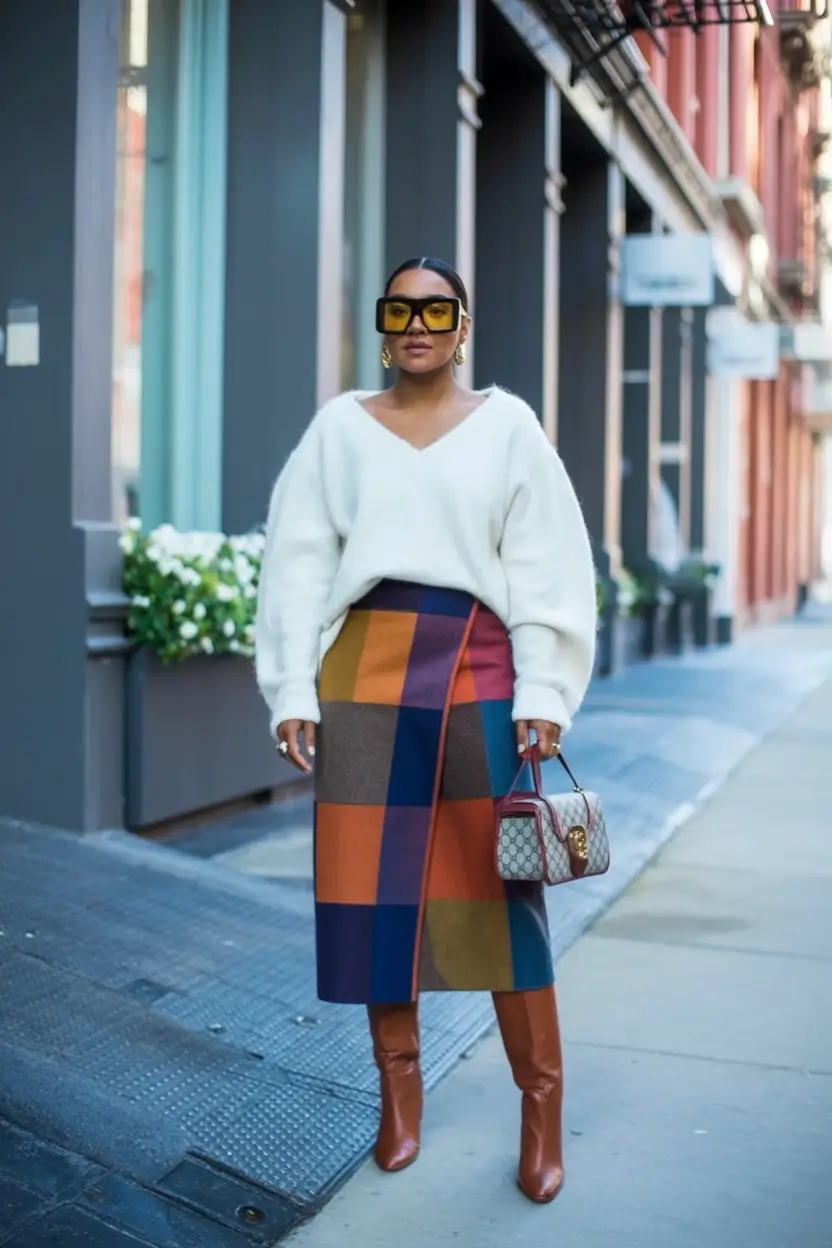 Easy and stylish fall outfits in 2025 Retro Colorblocking with Edge