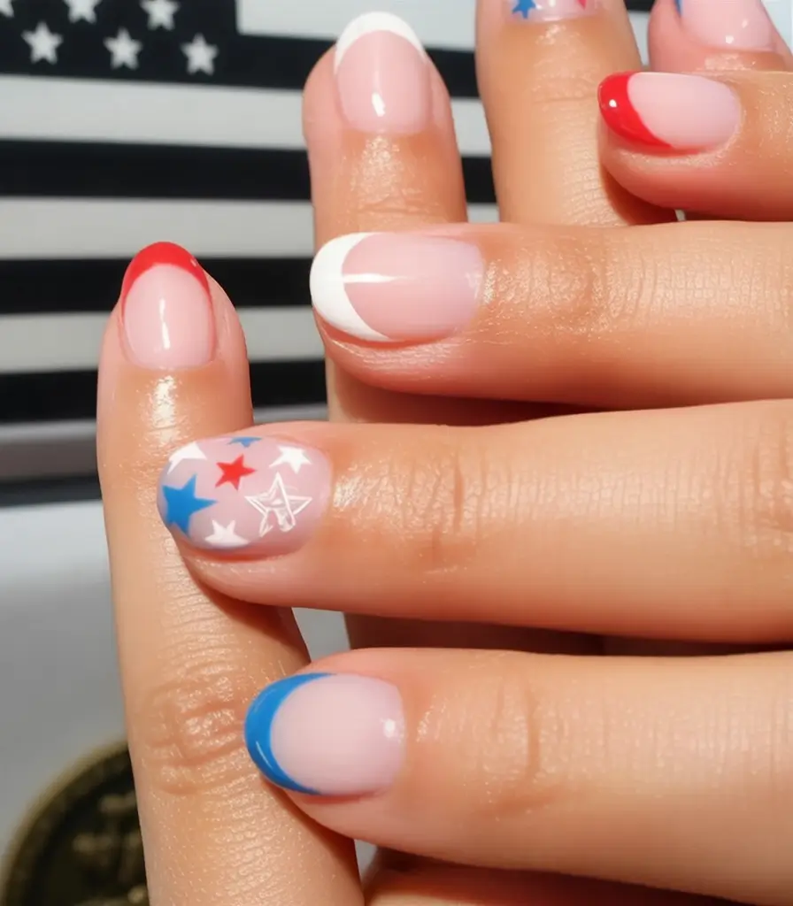 Effortless July 4th Nails for 2025 Modern Patriotic Mix