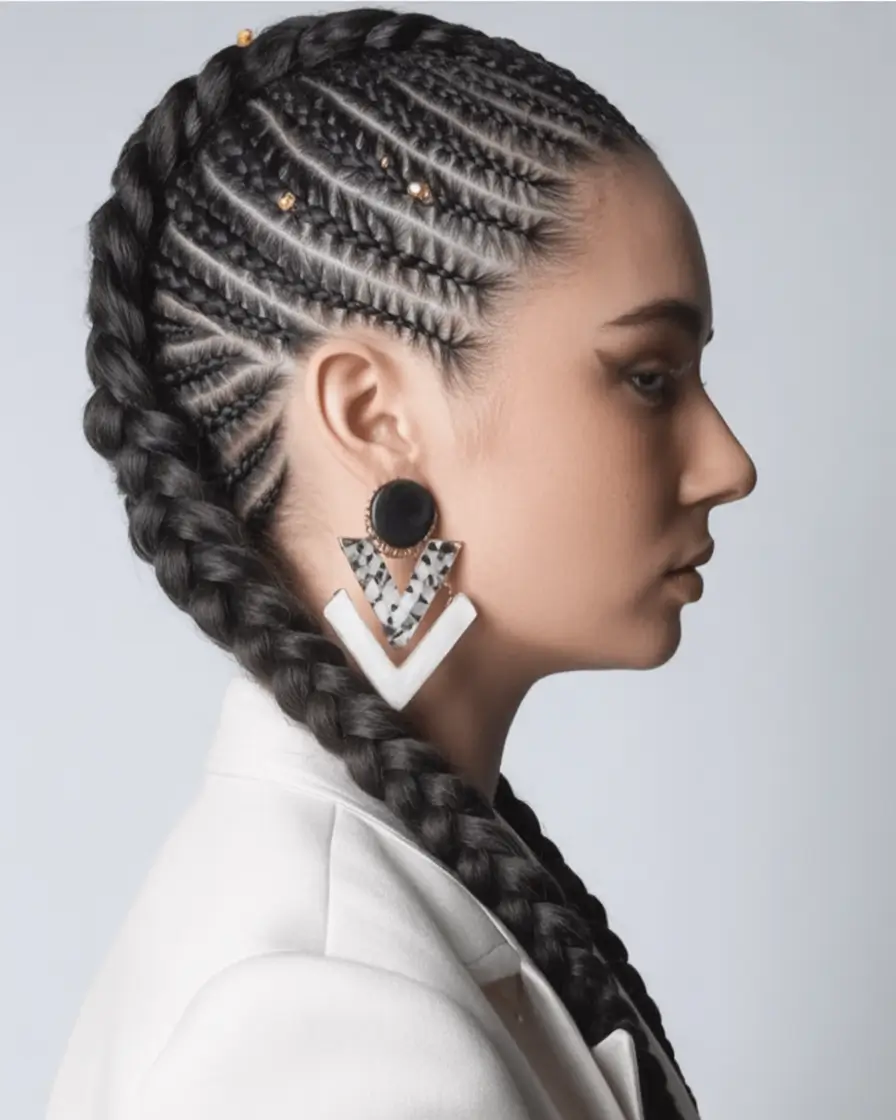 end of summer hairstyles ideas 2025 The Defined Cornrow Remix
