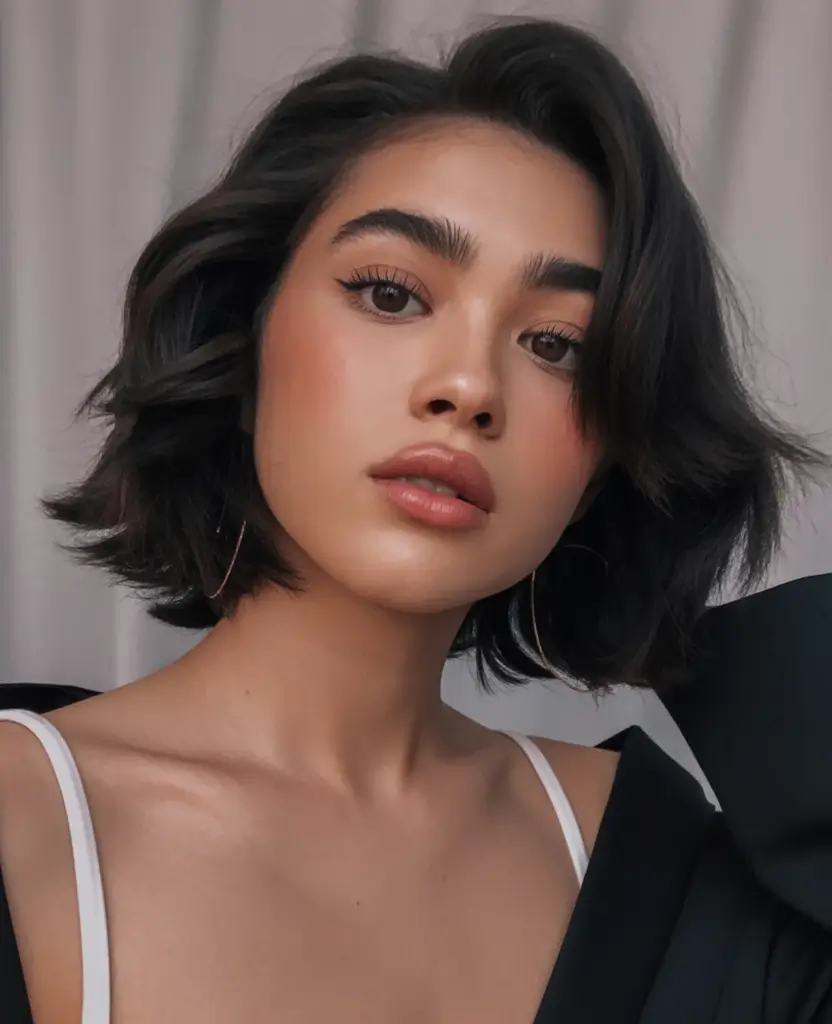 end of summer hairstyles ideas 2025 Windswept Modern Bob