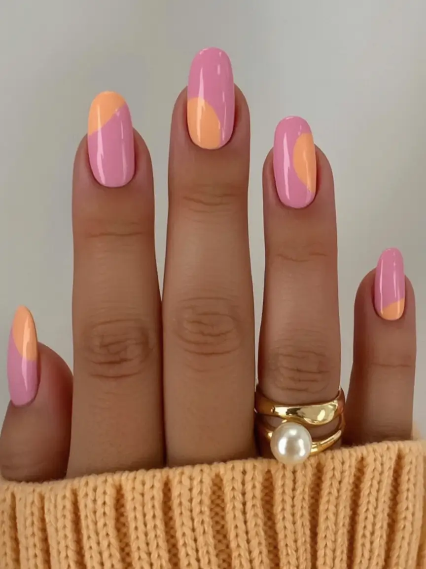 end of summer nails ideas 2025 Peachy Curves