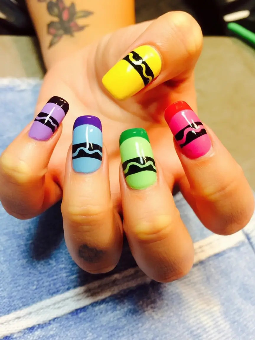 end of summer nails ideas 2025 Crayon Pop Vibes