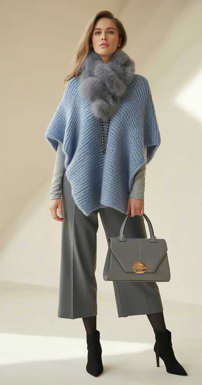 fall outfits for women over 30 Powder Blue and Architectural Flair