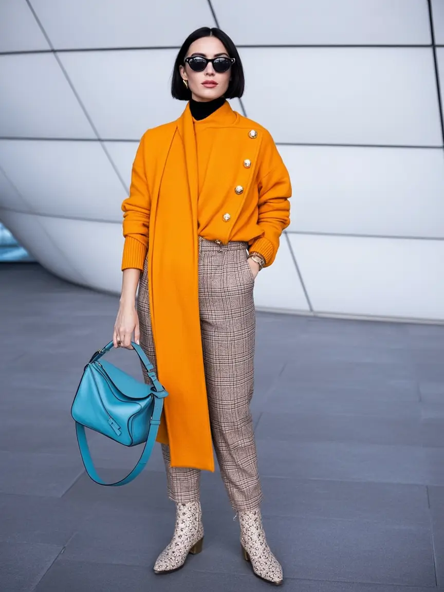fall outfits for women over 30 Modern Royal with a Twist