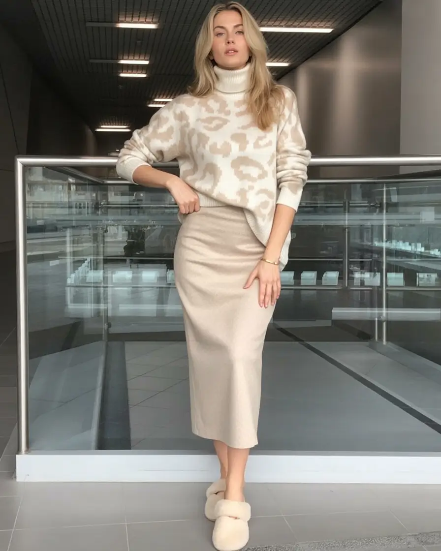 fall outfits for women over 30 Soft Neutrals Strong Message